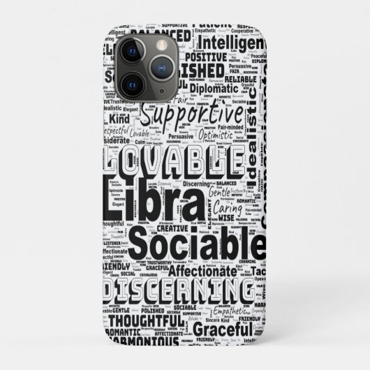 Coques Case-Mate iPhone Libra Zodiac Word Cloud Inspiration (Dos)