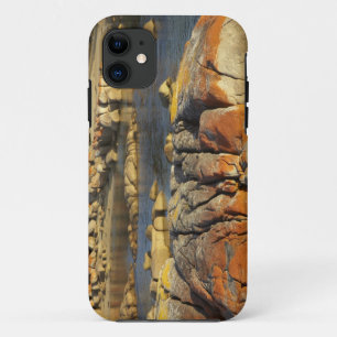 Etui iPhone Case-Mate Lichen orange sur des rochers, Binalong Bay, Baie