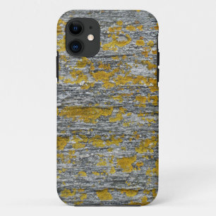 Coque iPhone 11 Lichens sur pierre de granit