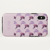 Coques Case-Mate iPhone licorne de galaxie spatiale (Dos (Horizontal))