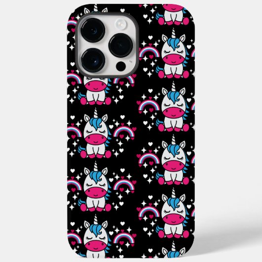 Coques Case-Mate iPhone Licorne de petite fille Poney (Verso)