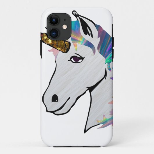 Coques Case-Mate iPhone licorne holographique (Dos)