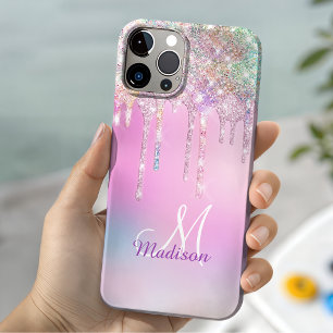 Case-Mate iPhone Case Licorne rose mignonne arc-en-ciel paillettes goutt
