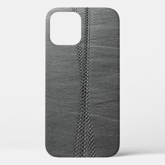 Coques Case-Mate iPhone Lien de chaîne en argent sur textile gris (Verso)