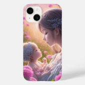 Coques Case-Mate iPhone Lien émotionnel entre un bébé et une femme (Verso)