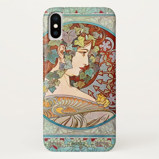 Coques Case-Mate iPhone Lierre d'Alphonse Mucha (Dos)