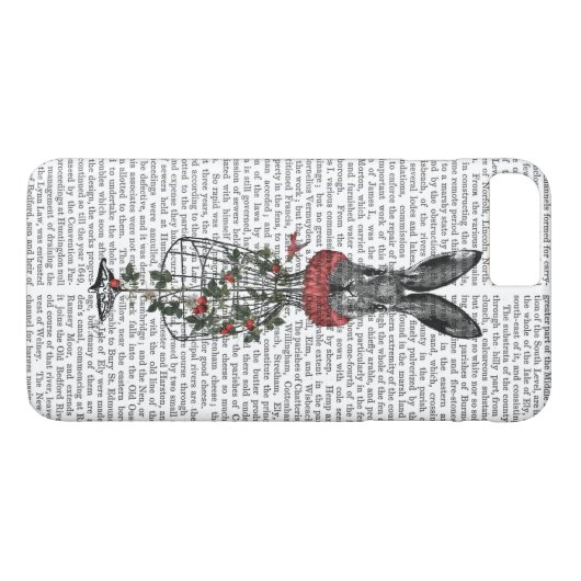 Coques Case-Mate iPhone Lièvre de fraise (Dos (Horizontal))