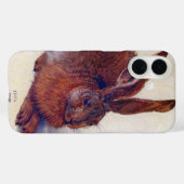 Coques Case-Mate iPhone Lièvre jeune par Albrecht Durer, Art Renaissance (Verso (horizontal))