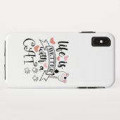 Coques Case-Mate iPhone Life is Better With a Cat quote slogan (Dos (Horizontal))