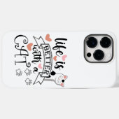 Coques Case-Mate iPhone Life is Better With a Cat quote slogan (Verso (horizontal))