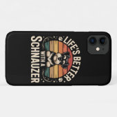 Coques Case-Mate iPhone Life's Better With A Schnauzer (Dos (Horizontal))