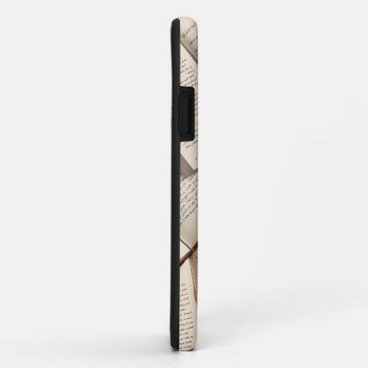 Coques Case-Mate iPhone Light Academia Café et livres esthétiques (Dos/Droite)