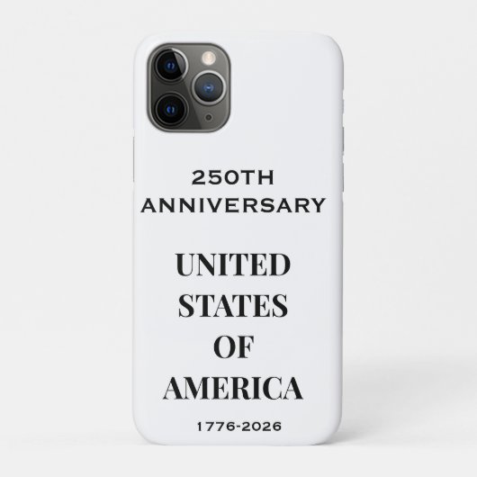 Coques Case-Mate iPhone Lighter Premium 250e Anniversaire 1776–2026 – État (Dos)