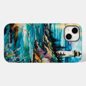 Coques Case-Mate iPhone Lighthouse Bay Mountain Fleur sauvage Garden (Verso (horizontal))