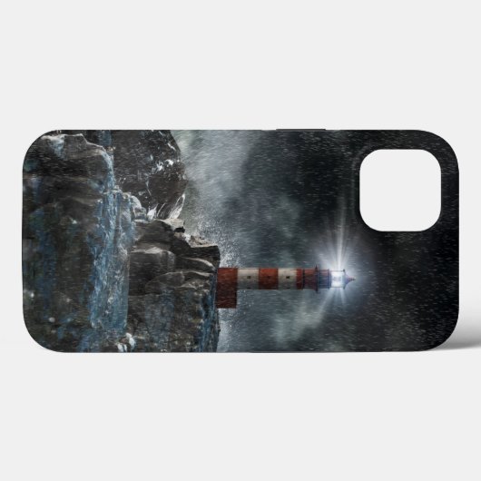 Coques Case-Mate iPhone Lighthouses | Lighthouse in the Storm (Verso (horizontal))