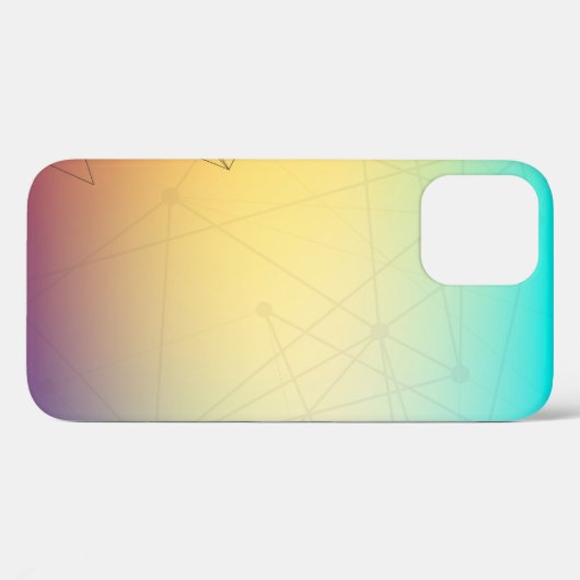 Coques Case-Mate iPhone Ligne abstraite Arrière - plan (Verso (horizontal))