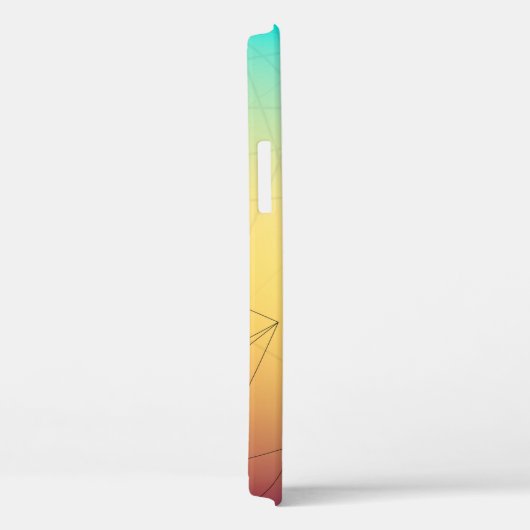 Coques Case-Mate iPhone Ligne abstraite Arrière - plan (Verso / Droite)