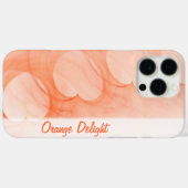 Coques Case-Mate iPhone Ligne Abstraite Coeur Orange Silky (Verso (horizontal))