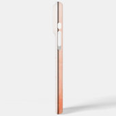 Coques Case-Mate iPhone Ligne Abstraite Coeur Orange Silky (Verso / Gauche)