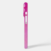 Coques Case-Mate iPhone Ligne Abstraite Coeur rose soyeux (Verso / Gauche)