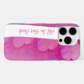 Coques Case-Mate iPhone Ligne Abstraite Coeur rose soyeux (Verso (horizontal))