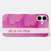 Coques Case-Mate iPhone Ligne Abstraite Coeur rose soyeux (Verso (horizontal))