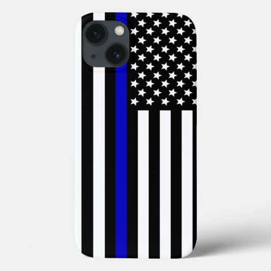 Coques Case-Mate iPhone Ligne Bleue fine.flag USA (Verso)
