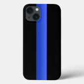 Coques Case-Mate iPhone Ligne bleue mince (Verso)