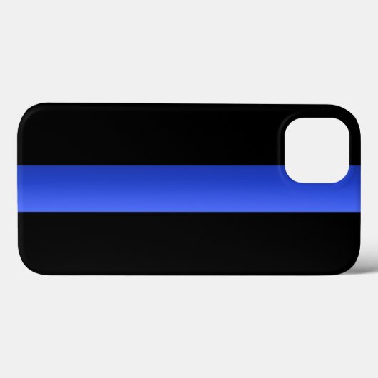 Coques Case-Mate iPhone Ligne bleue mince (Verso (horizontal))