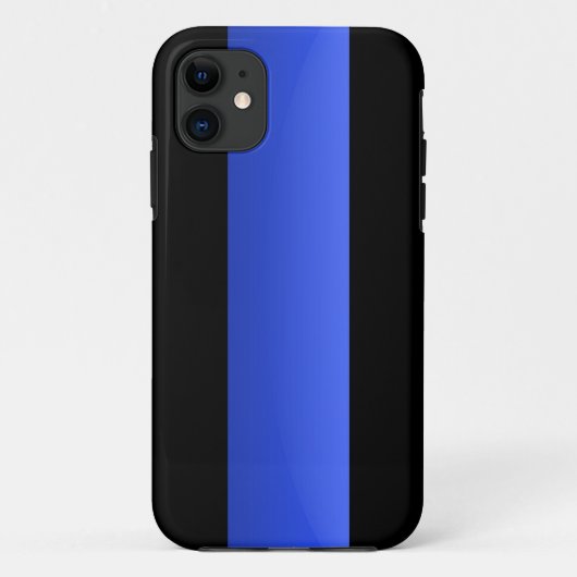 Coques Case-Mate iPhone Ligne bleue mince (Dos)