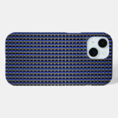 Coques Case-Mate iPhone Ligne bleue mince de la police (Verso (horizontal))