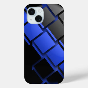Coque Pour iPhone 15 Ligne bleue mince de la police