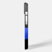 Coques Case-Mate iPhone Ligne bleue mince de la police (Verso / Gauche)