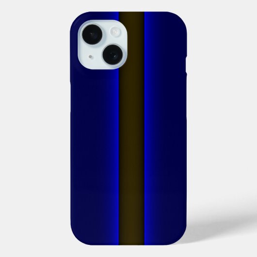 Coques Case-Mate iPhone Ligne bleue mince de la police (Verso)