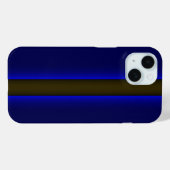 Coques Case-Mate iPhone Ligne bleue mince de la police (Verso (horizontal))