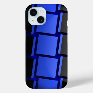 Coque Pour iPhone 15 Ligne bleue mince de la police