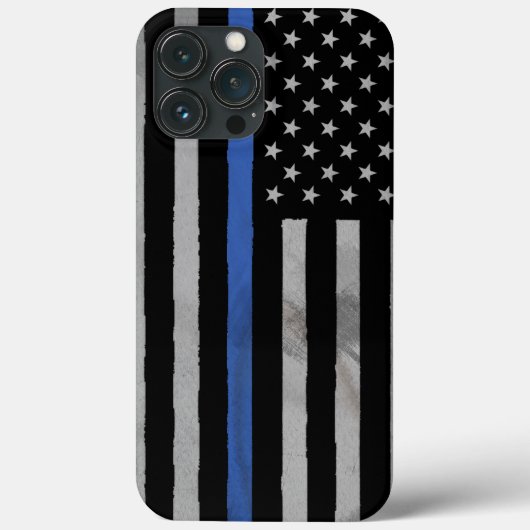 Coques Case-Mate iPhone Ligne Bleue Mince Drapeau Distorti Coque-Mate (Verso)