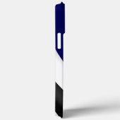 Coques Case-Mate iPhone Ligne Bleue Mince Drapeau Distorti Coque-Mate (Verso / Droite)