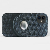 Coques Case-Mate iPhone Ligne Bleue Mince - Garde-ceinture de panier de po (Dos (Horizontal))