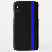 Coques Case-Mate iPhone Ligne Bleue Mince Symbolique verticale (Dos)