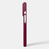 Coques Case-Mate iPhone Ligne de fleurs botaniques Deep Red Gold (Verso / Gauche)