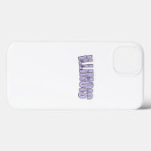 Coques Case-Mate iPhone Ligne de l'Illinois pourpre (Verso (horizontal))