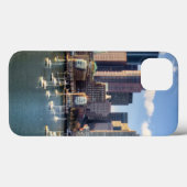 Coques Case-Mate iPhone Ligne d'horizon de Boston en bord de mer (Verso (horizontal))