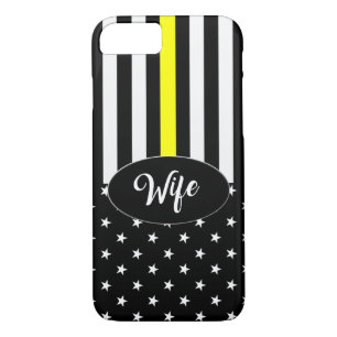 Case-Mate iPhone Case Ligne jaune mince épouse d'expéditeur
