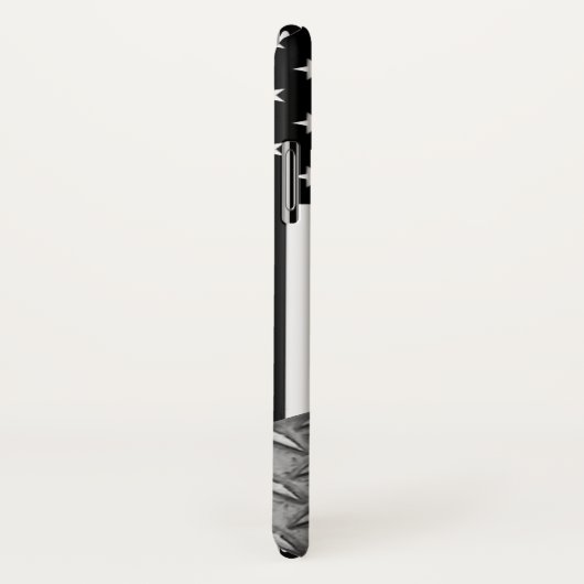 Coques Case-Mate iPhone Ligne rouge mince des pompiers (Dos/Droite)