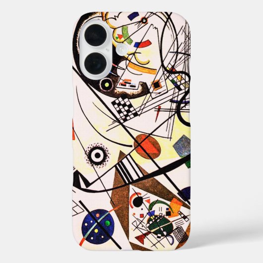 Coques Case-Mate iPhone Ligne Transverse - Kandinsky Art géométrique moder (Verso)