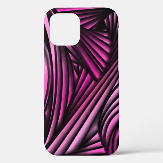 Coques Case-Mate iPhone Lignes Abstraites en rose (Verso)