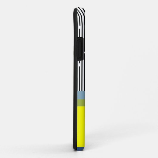Coques Case-Mate iPhone Lignes Abstraites et rectangles (Dos/Droite)