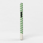 Coques Case-Mate iPhone Lignes Abstraites Rétro Personnalisées Vert (Dos/Droite)