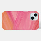 Coques Case-Mate iPhone Lignes Abstraites roses Motif Aquarelle moderne (Verso (horizontal))